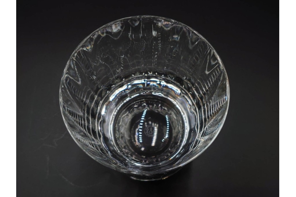 フランス　Baccarat(バカラ)　カプリ　波打つフォルムが優雅なタンブラー3客セット　(R-086358)