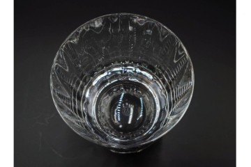 フランス　Baccarat(バカラ)　カプリ　波打つフォルムが優雅なタンブラー3客セット　(R-086358)