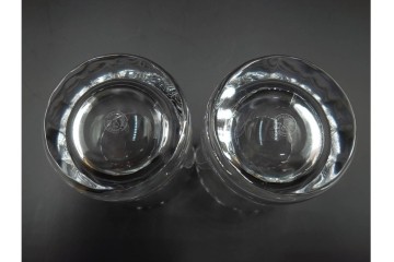 フランス　Baccarat(バカラ)　カプリ　波打つフォルムが優雅なタンブラー3客セット　(R-086358)