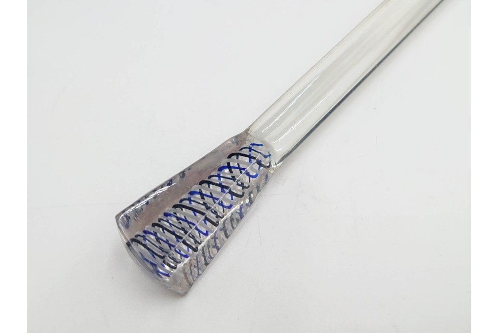 江戸～明治期　ガラス製　涼やかな意匠が美しい笄　(R-086359)