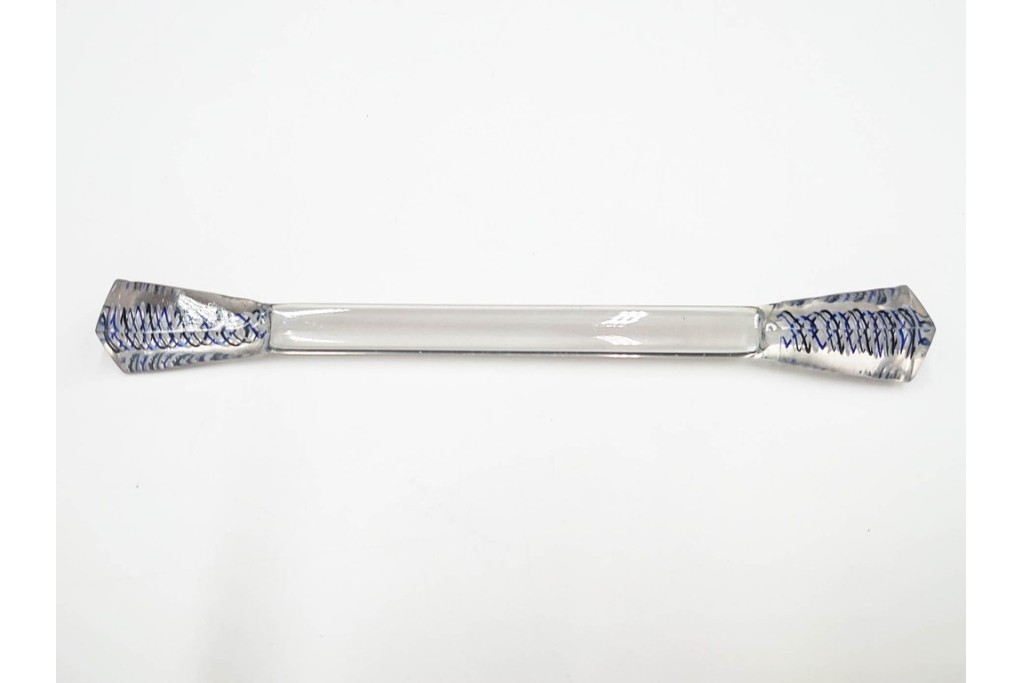 江戸～明治期　ガラス製　涼やかな意匠が美しい笄　(R-086359)