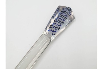 江戸～明治期　ガラス製　涼やかな意匠が美しい笄　(R-086359)