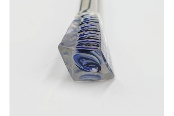 江戸～明治期　ガラス製　涼やかな意匠が美しい笄　(R-086359)