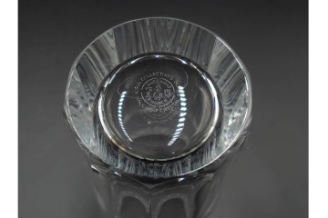 フランス　Baccarat(バカラ)　キリンコレクターズグラス　縁の装飾が上品なハイボールグラス2客セット　外箱付き　(R-086360)