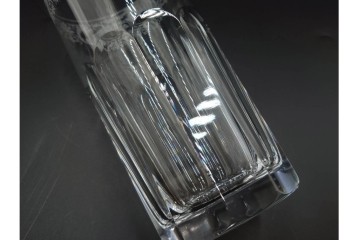 フランス　Baccarat(バカラ)　キリンコレクターズグラス　縁の装飾が上品なハイボールグラス2客セット　外箱付き　(R-086360)