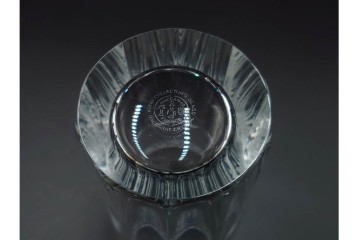 フランス　Baccarat(バカラ)　キリンコレクターズグラス　縁の装飾が上品なハイボールグラス2客セット　外箱付き　(R-086361)