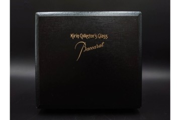 フランス　Baccarat(バカラ)　キリンコレクターズグラス　縁の装飾が上品なハイボールグラス2客セット　外箱付き　(R-086361)