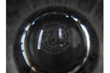 フランス　Baccarat(バカラ)　キリンコレクターズグラス　縁の装飾が上品なハイボールグラス2客セット　外箱付き　(R-086361)