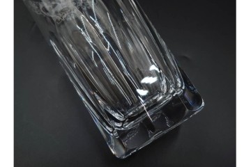 フランス　Baccarat(バカラ)　キリンコレクターズグラス　縁の装飾が上品なハイボールグラス2客セット　外箱付き　(R-086361)