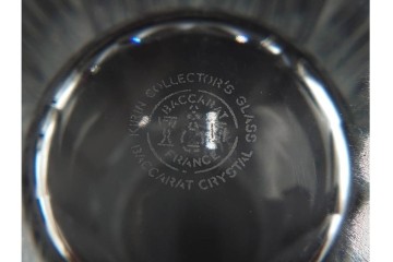フランス　Baccarat(バカラ)　キリンコレクターズグラス　縁の装飾が上品なハイボールグラス2客セット　外箱付き　(R-086362)