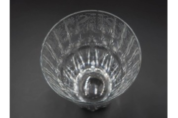 フランス　Baccarat(バカラ)　キリンコレクターズグラス　縁の装飾が上品なハイボールグラス2客セット　外箱付き　(R-086362)