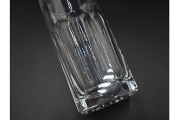 フランス　Baccarat(バカラ)　キリンコレクターズグラス　縁の装飾が上品なハイボールグラス2客セット　外箱付き　(R-086362)