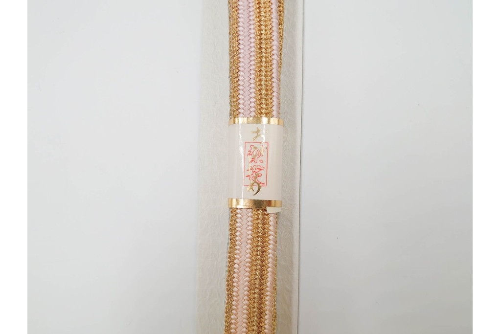 平田竹峯造　正絹　平田組紐(平田ひも)の帯締め2点セット　共箱付き　(R-086366)