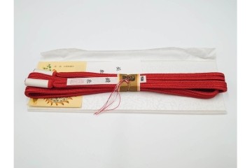 無形文化財　有職組紐 道明　正絹　端正な組み文様が美しい帯締め3点セット　(R-086367)