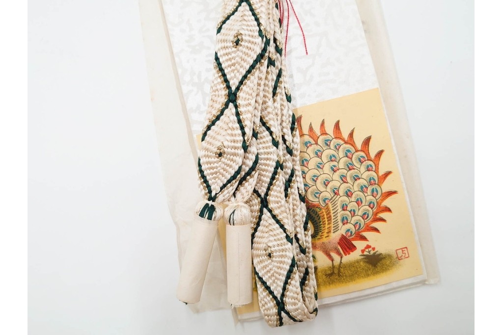 無形文化財　有職組紐 道明　正絹　端正な組み文様が美しい帯締め3点セット　(R-086367)