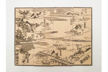 木版画　納札・千社札・続絵を集めた15点(51枚)セット　(R-086368)