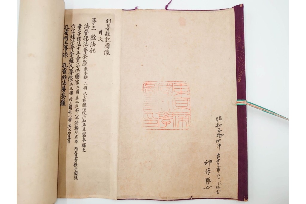 昭和三十年代　仏教図像集古 別尊雑記図像三四　神保朋世の記名あり　(R-086371)