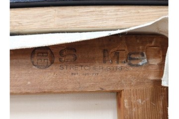 真作　青木敏郎　「椿と楽譜」　油彩画　SM(S)サイズ　定価約189万円　外箱付き　(R-086372)