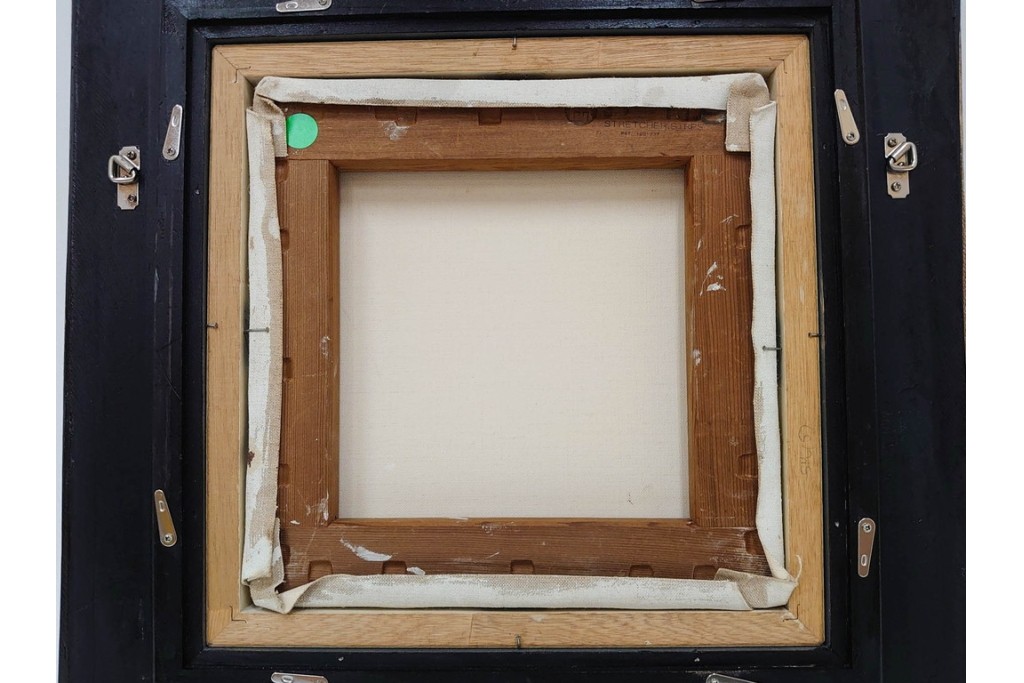 真作　青木敏郎　「椿と楽譜」　油彩画　SM(S)サイズ　定価約189万円　外箱付き　(R-086372)