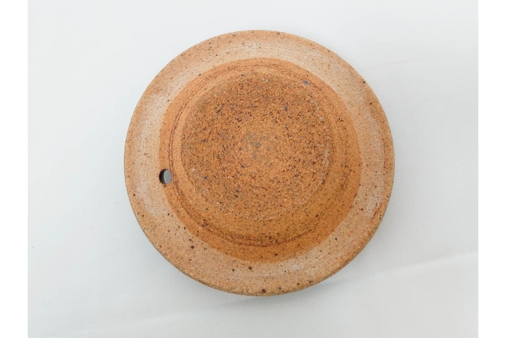 人間国宝 島岡達三　地釉縄文象嵌の意匠が味わい深い番茶器セット(急須・湯呑)　共箱付き　(R-086373)