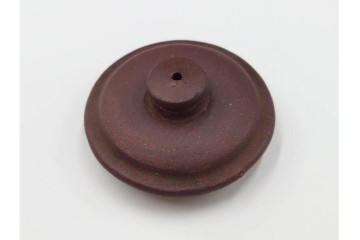 時代物　中国・唐物　孟臣作　素朴な丸みが味わい深い朱泥の急須　(R-086375)