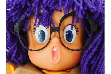 ポピー社　Dr.スランプ　スペシャルコスチュームを着たパワーギャルアラレちゃんの人形　外箱付き　(R-086376)