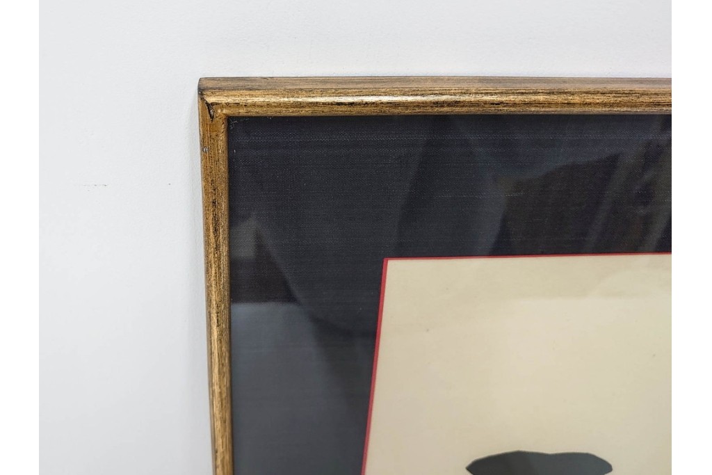 真作　サイン入り　森義利　5/50　人力車の情景を描いた合羽摺版画　(R-086377)