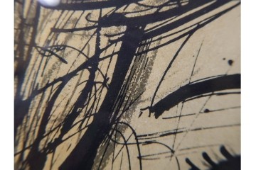 真作　1958年　ベルナール・ビュッフェ(Bernard Buffet)　「パリジェンヌ(パリジャン)」　パリの人々を主題としたリトグラフポスター　外箱付き　(R-086379)