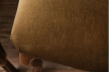 フランスアンティーク　ウォールナット材　背もたれの曲線が美しいチェア2脚セット　(R-086380)