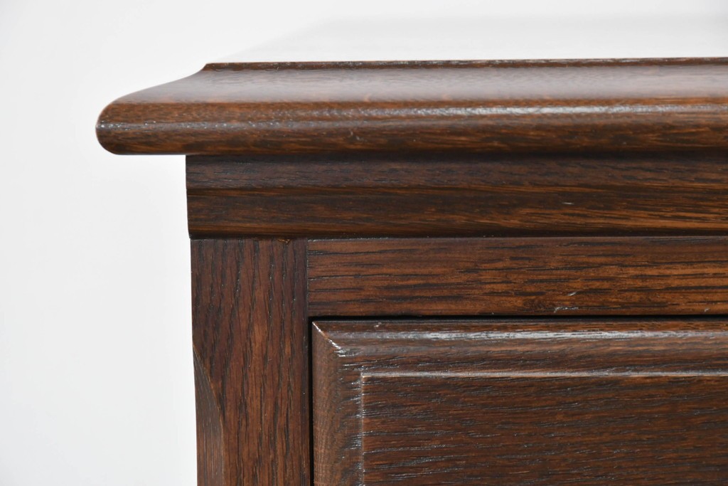 中古　超美品　使用感ほぼなし　横浜クラシック家具　ノックオンウッド(knockonwood)　クラシカルな引手金具のトールチェスト　定価約28万円　(R-086386)