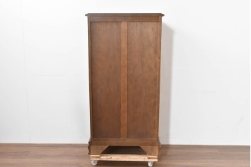 中古　超美品　使用感ほぼなし　横浜クラシック家具　ノックオンウッド(knockonwood)　クラシカルな引手金具のトールチェスト　定価約28万円　(R-086386)