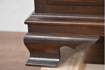 中古　超美品　使用感ほぼなし　横浜クラシック家具　ノックオンウッド(knockonwood)　クラシカルな引手金具のトールチェスト　定価約28万円　(R-086387)