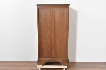 中古　超美品　使用感ほぼなし　横浜クラシック家具　ノックオンウッド(knockonwood)　クラシカルな引手金具のトールチェスト　定価約28万円　(R-086387)