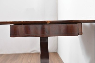 イギリスアンティーク　マホガニー材　ダイニング/コンソールの2way使いができるユニークなデザインのテーブル　(R-086389)