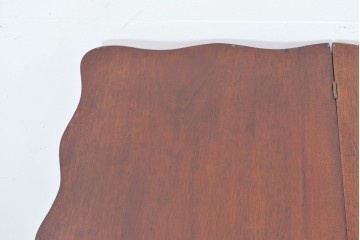 イギリスアンティーク　マホガニー材　ダイニング/コンソールの2way使いができるユニークなデザインのテーブル　(R-086389)