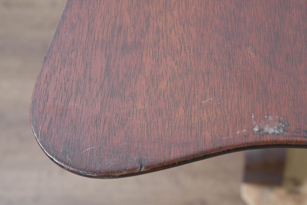 イギリスアンティーク　マホガニー材　ダイニング/コンソールの2way使いができるユニークなデザインのテーブル　(R-086389)