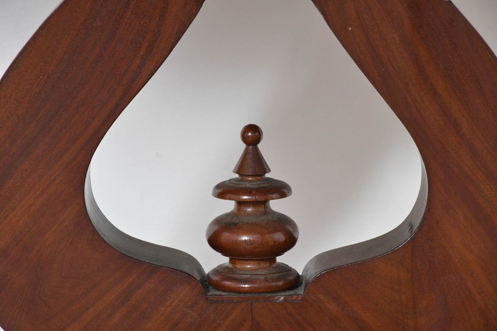 イギリスアンティーク　マホガニー材　ダイニング/コンソールの2way使いができるユニークなデザインのテーブル　(R-086389)