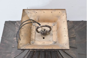 中古　特大サイズ　アンティーク調　異国情緒が漂うパゴダ型の吊り下げ照明　(R-086394)