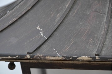 中古　特大サイズ　アンティーク調　異国情緒が漂うパゴダ型の吊り下げ照明　(R-086394)