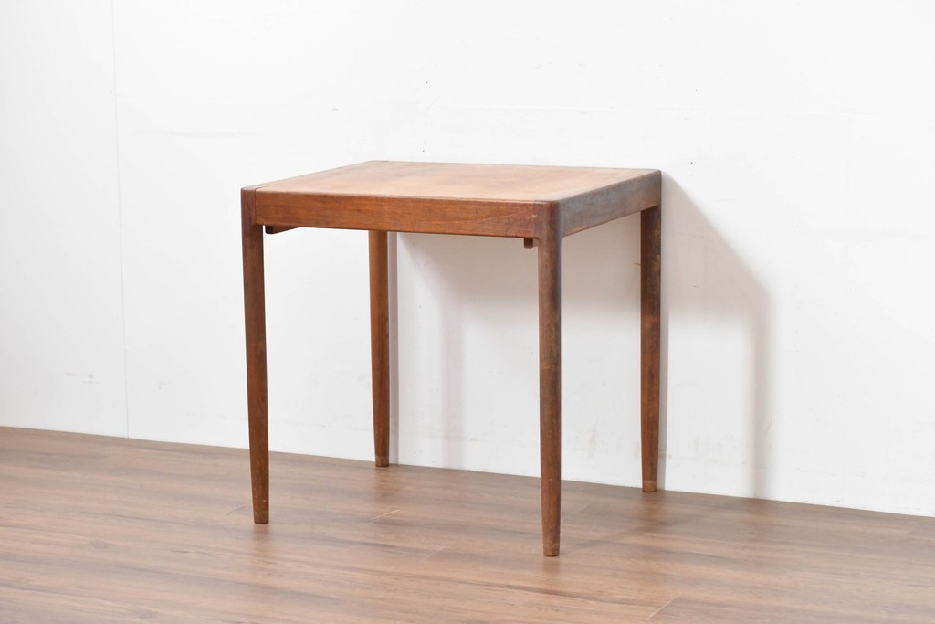 和製ヴィンテージ　激レア!　青林製作所　Tiffany(ティファニー)　チーク無垢材　希少な小型サイズのエクステンションテーブル　(R-086398)