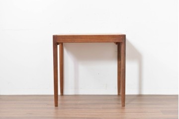 和製ヴィンテージ　激レア!　青林製作所　Tiffany(ティファニー)　チーク無垢材　希少な小型サイズのエクステンションテーブル　(R-086398)