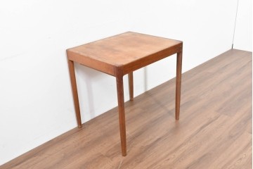 和製ヴィンテージ　激レア!　青林製作所　Tiffany(ティファニー)　チーク無垢材　希少な小型サイズのエクステンションテーブル　(R-086398)