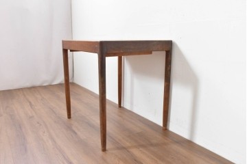 和製ヴィンテージ　激レア!　青林製作所　Tiffany(ティファニー)　チーク無垢材　希少な小型サイズのエクステンションテーブル　(R-086398)