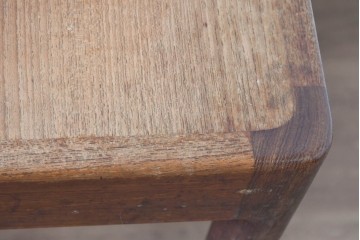 和製ヴィンテージ　激レア!　青林製作所　Tiffany(ティファニー)　チーク無垢材　希少な小型サイズのエクステンションテーブル　(R-086398)