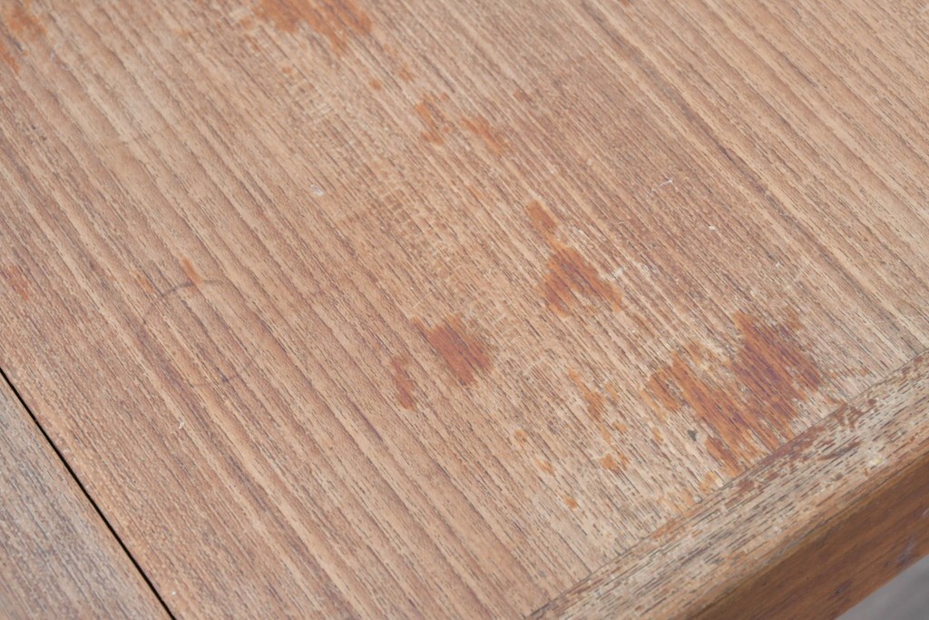 和製ヴィンテージ　激レア!　青林製作所　Tiffany(ティファニー)　チーク無垢材　希少な小型サイズのエクステンションテーブル　(R-086398)