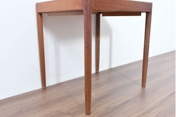 和製ヴィンテージ　激レア!　青林製作所　Tiffany(ティファニー)　チーク無垢材　希少な小型サイズのエクステンションテーブル　(R-086398)