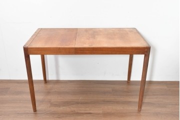 和製ヴィンテージ　激レア!　青林製作所　Tiffany(ティファニー)　チーク無垢材　希少な小型サイズのエクステンションテーブル　(R-086398)