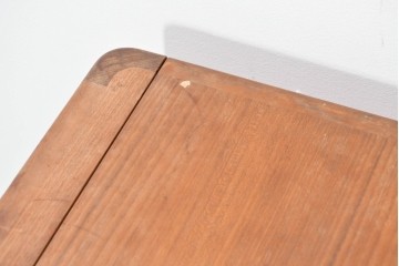 和製ヴィンテージ　激レア!　青林製作所　Tiffany(ティファニー)　チーク無垢材　希少な小型サイズのエクステンションテーブル　(R-086398)