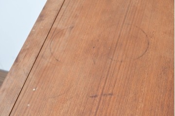 和製ヴィンテージ　激レア!　青林製作所　Tiffany(ティファニー)　チーク無垢材　希少な小型サイズのエクステンションテーブル　(R-086398)