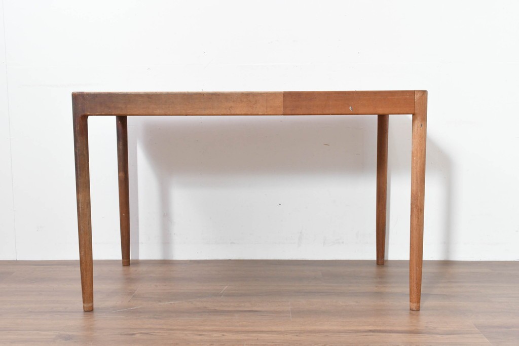 和製ヴィンテージ　激レア!　青林製作所　Tiffany(ティファニー)　チーク無垢材　希少な小型サイズのエクステンションテーブル　(R-086398)